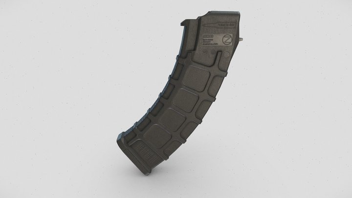 AKM - MAGPUL PMAG 3D Model