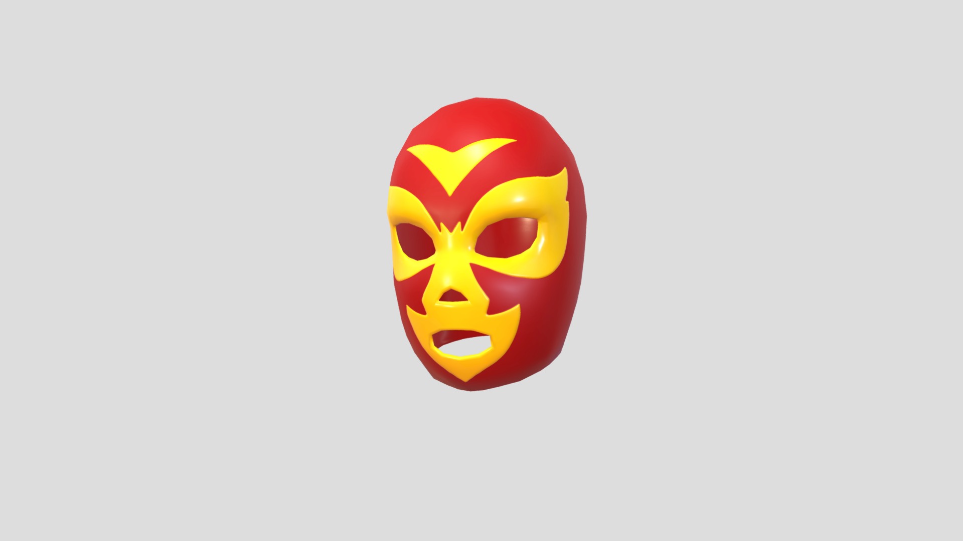 3D model Wrestling Mask - This is a 3D model of the Wrestling Mask. The 3D model is about logo.
