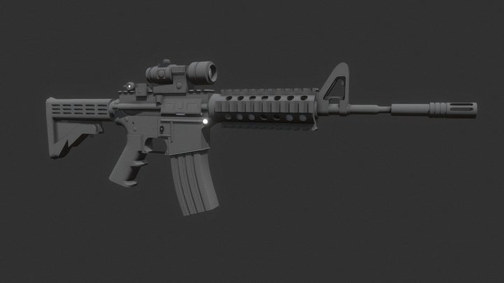 M4A1 3D Model