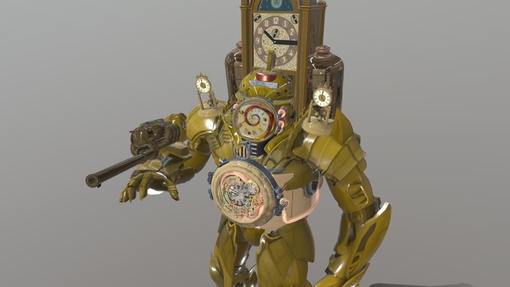 Titan Clockman 3D Model