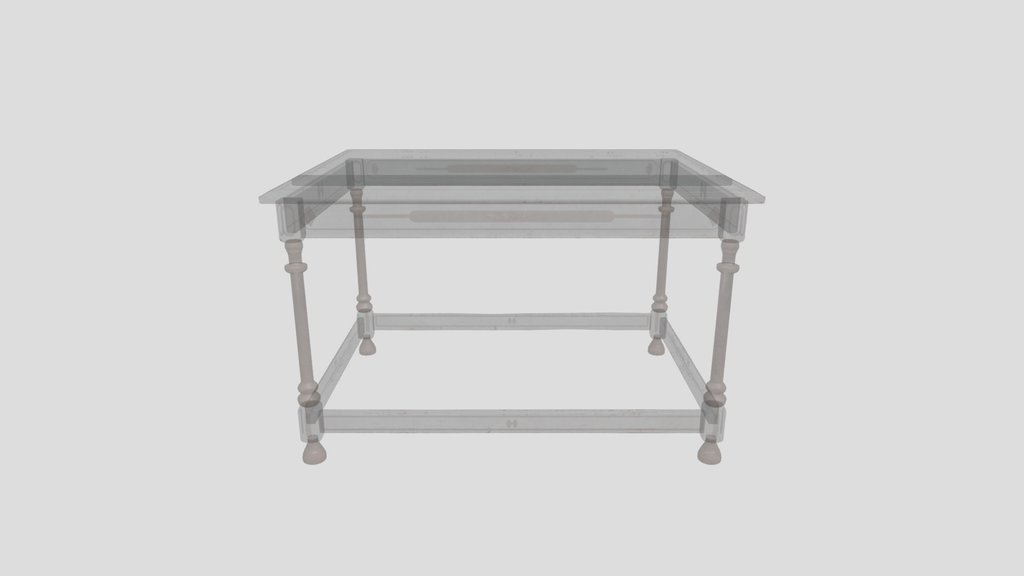 1700s Modest Library Table Black