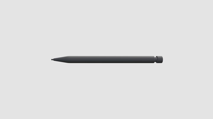 pencil with stopper 3D Model