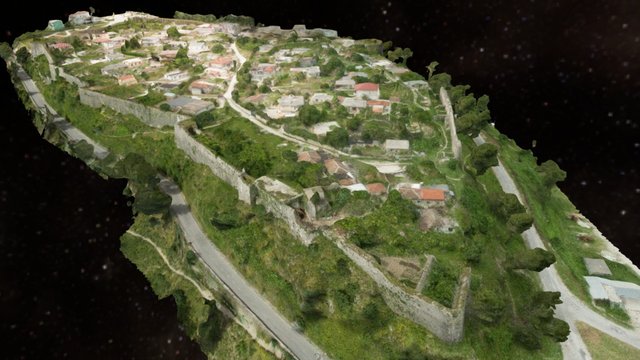 Tepelene Castle Albania. 3D Model