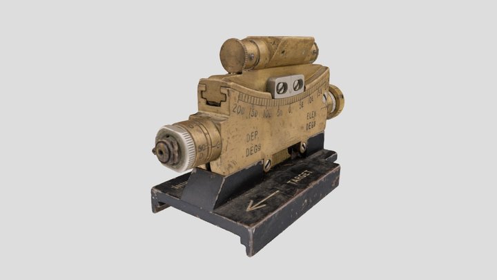 Mark 1 Clinometer for the Vickers Machine Gun 3D Model