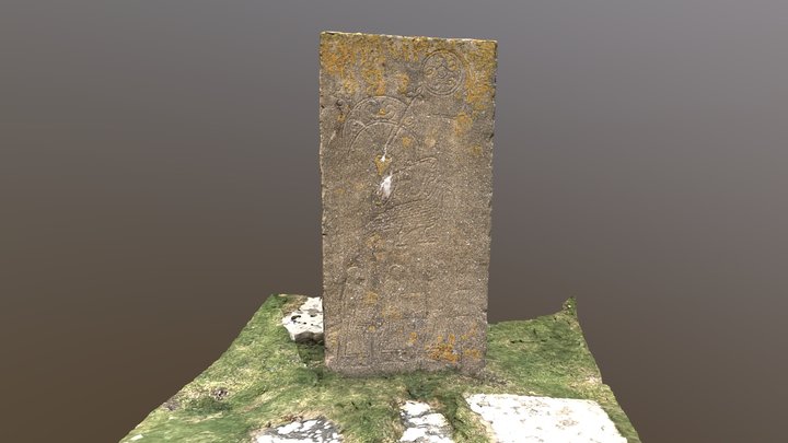 Pictish Symbol Stone (Replica), Brough of Birsay 3D Model