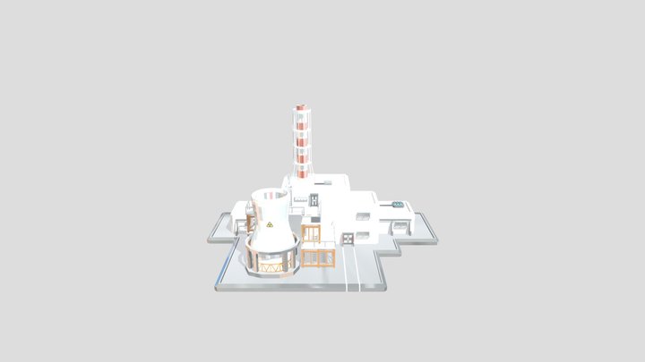 Nuclear Station 3D Model