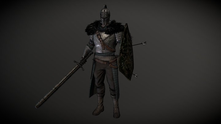 Faraam Armour knight - Game Ready Character 3D Model