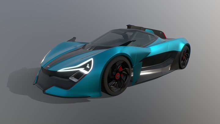 _ 3d model: Apex AP0 Concept Car 3D Model