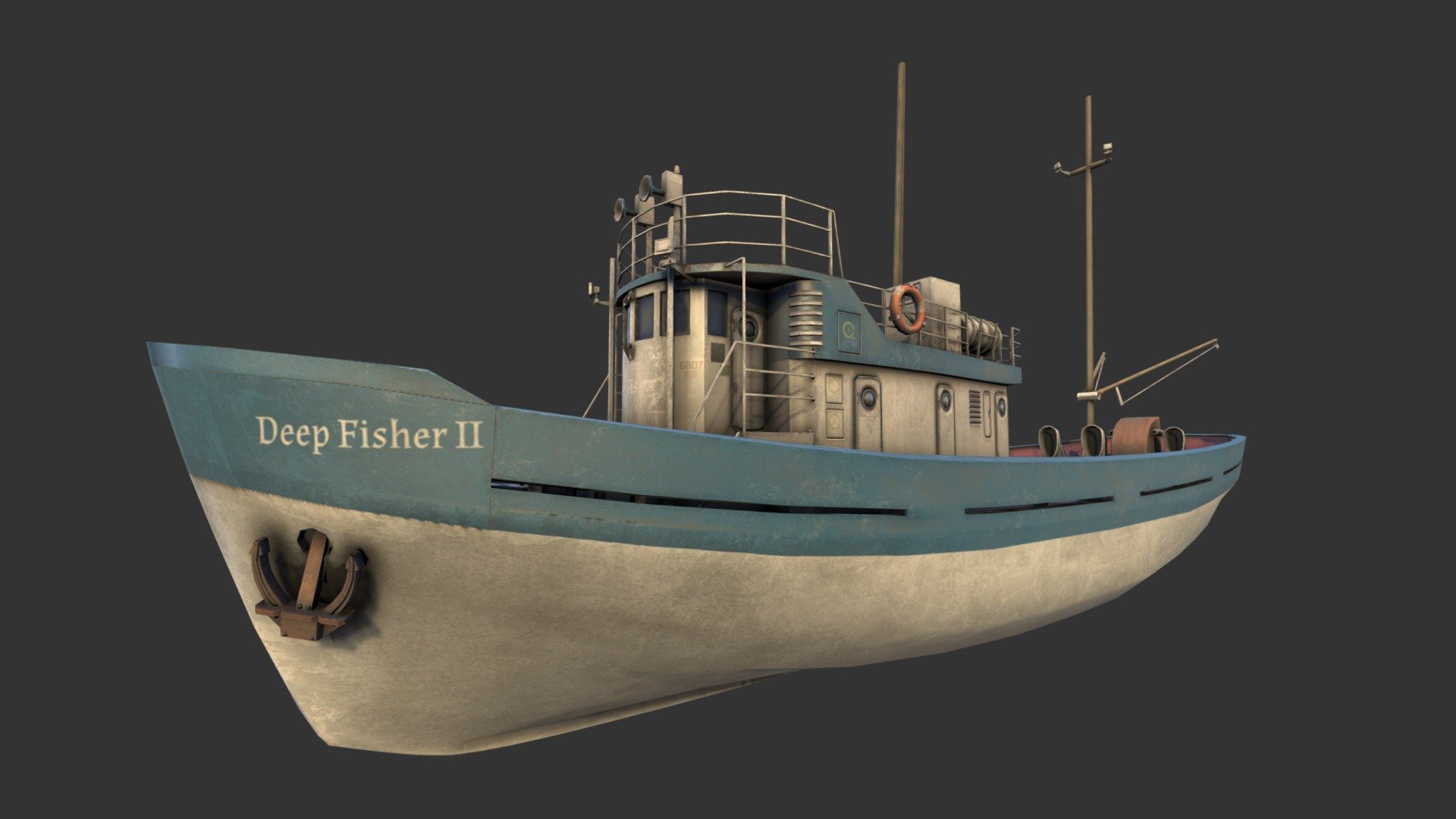 Fishing Boat (200th Model) - Buy Royalty Free 3D model by Renafox