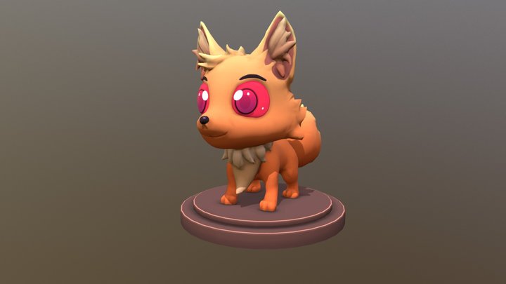 Chibi Fox 3D Model