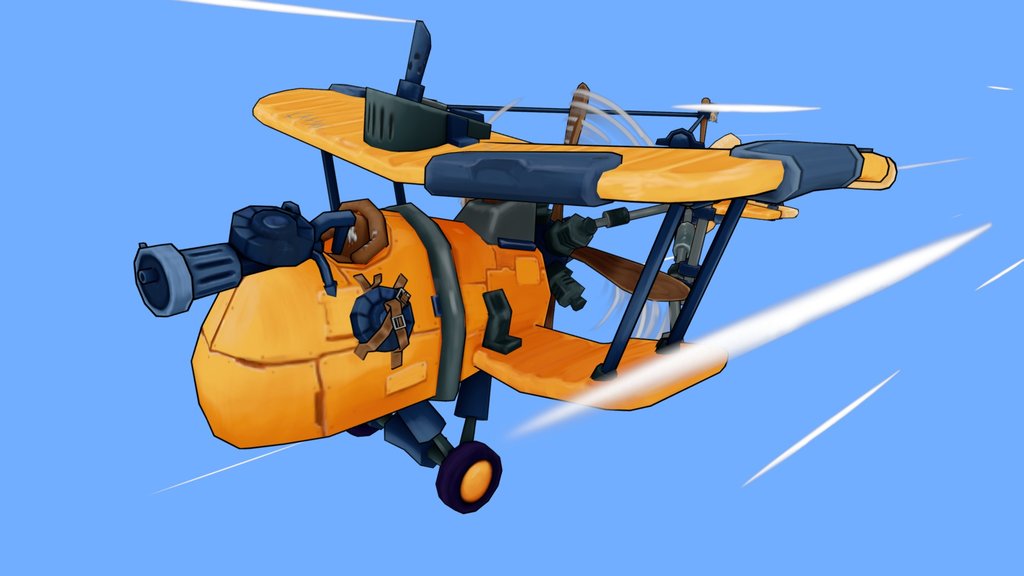 Stylized Airplane - The Flying Circus Diorama