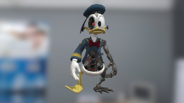 Epic Mickey Re-Painted: Animatronic Donald 3D Model