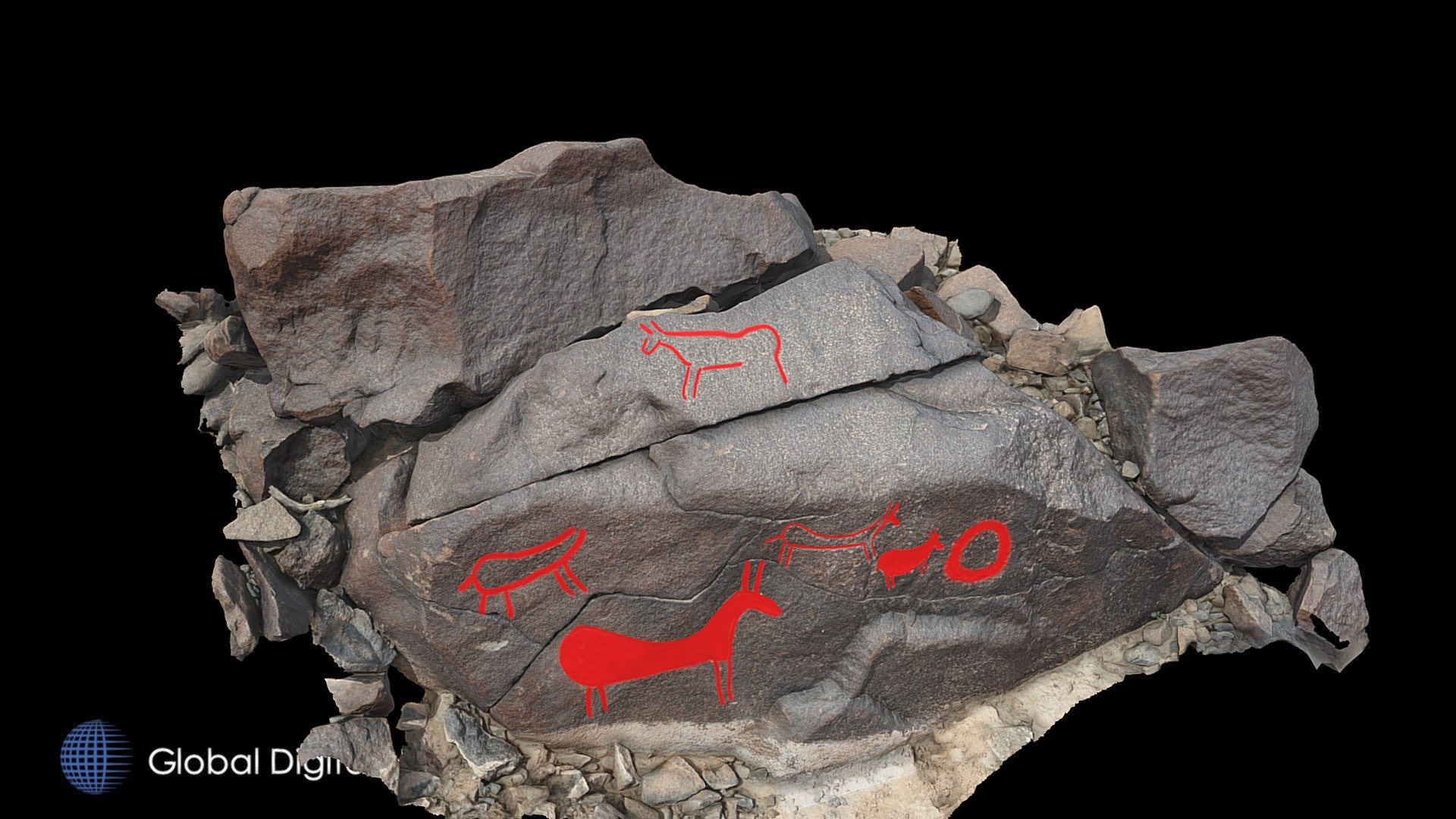 Petroglyph N3 Khatm Al Melaha, Kalba, Sharjah