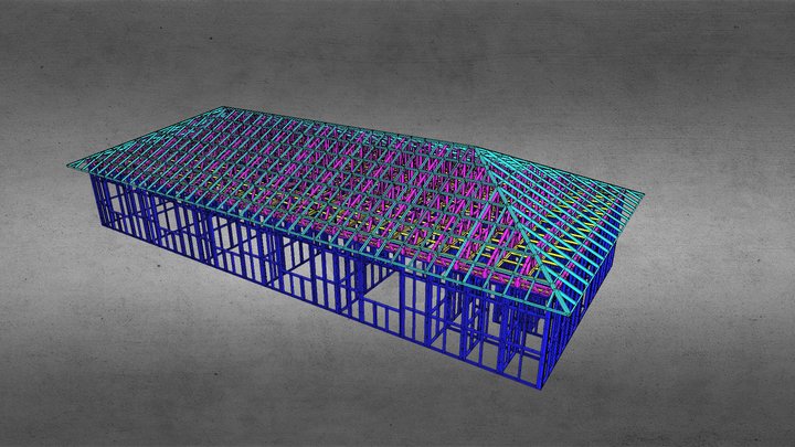 общежитие на 20-30 человек 3D Model