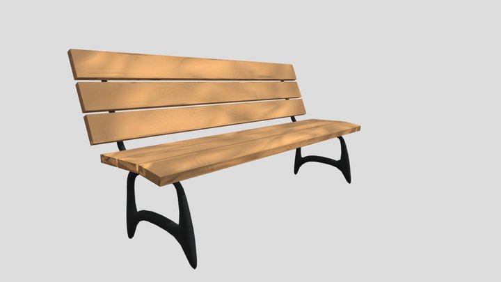 Wooden bench – Free 3D Model STL