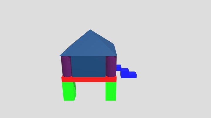 Haus Auf Pfeilern 3D Model