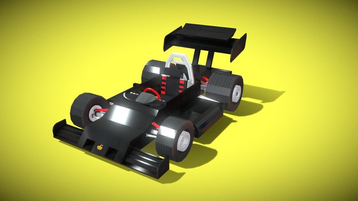 Reddit Racing car -blockbench 3D Model