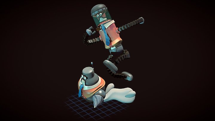 Rounder and Latch 3D Model
