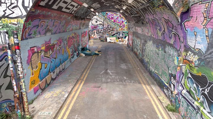 Fleet Street Hill Arch Graffitti 3D Model
