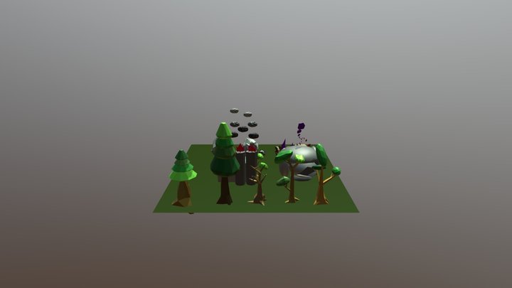 Forest Level Idea 3D Model
