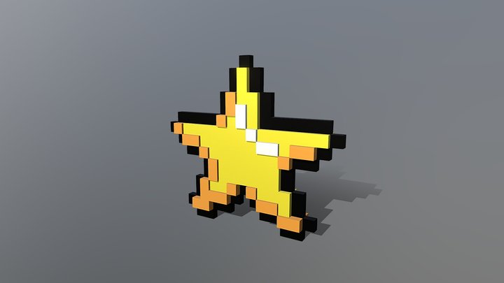 Low Poly Star 3D Model