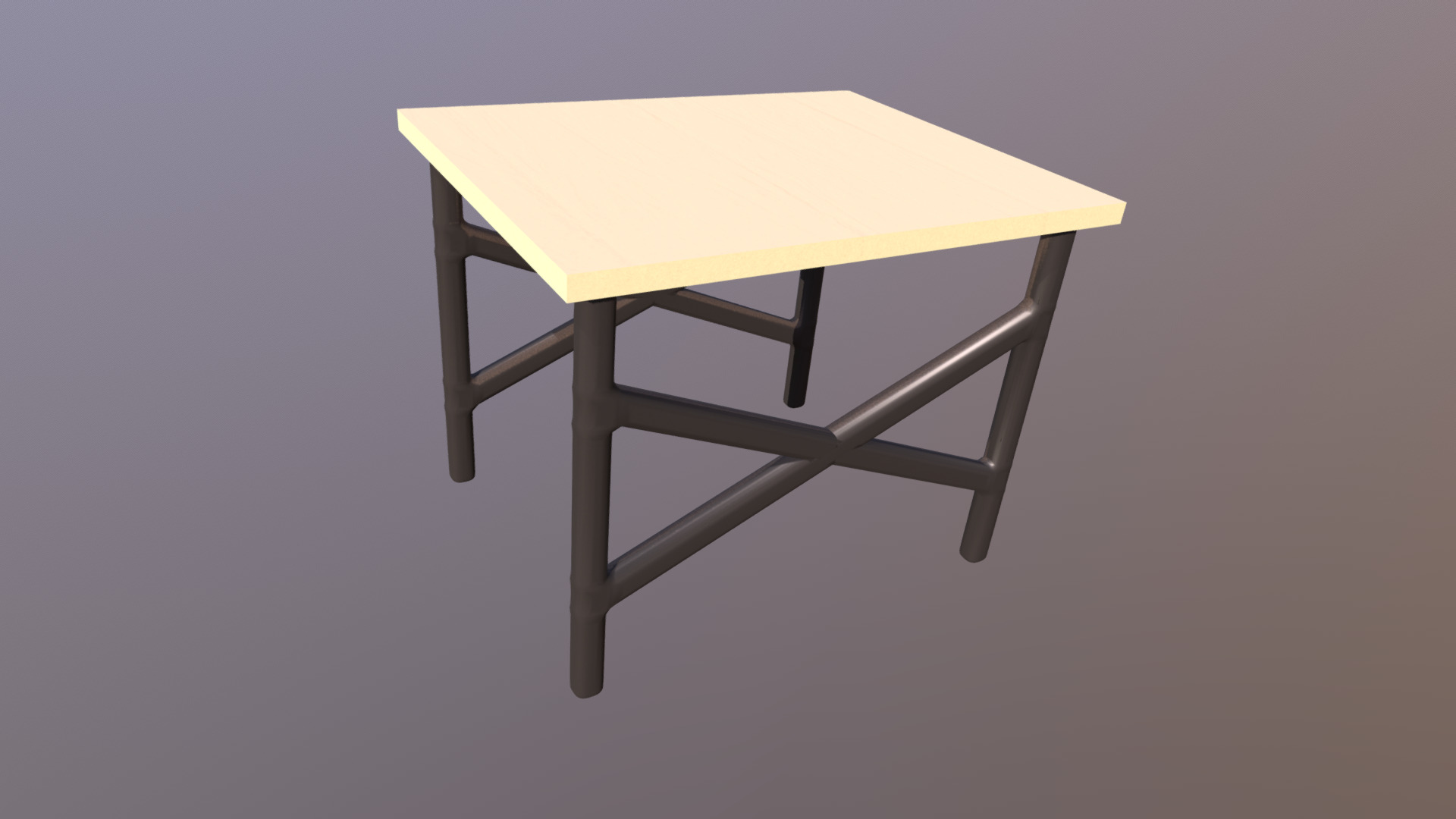 3D model Desk - This is a 3D model of the Desk. The 3D model is about a table with a chair.
