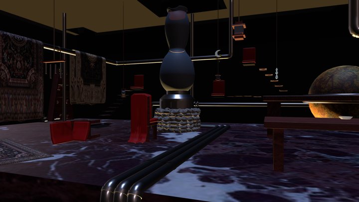 Steampunk Atelier 3D Model