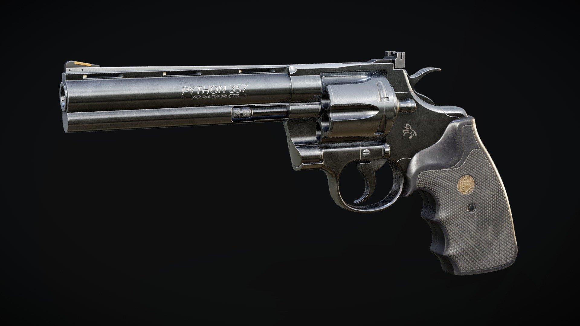 Colt Python | 3D Model | Game Ready | PBR - Buy Royalty Free 3D model ...