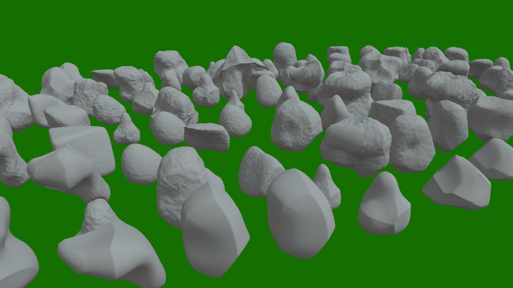 100 Natural and Stylized Rock MegaPack