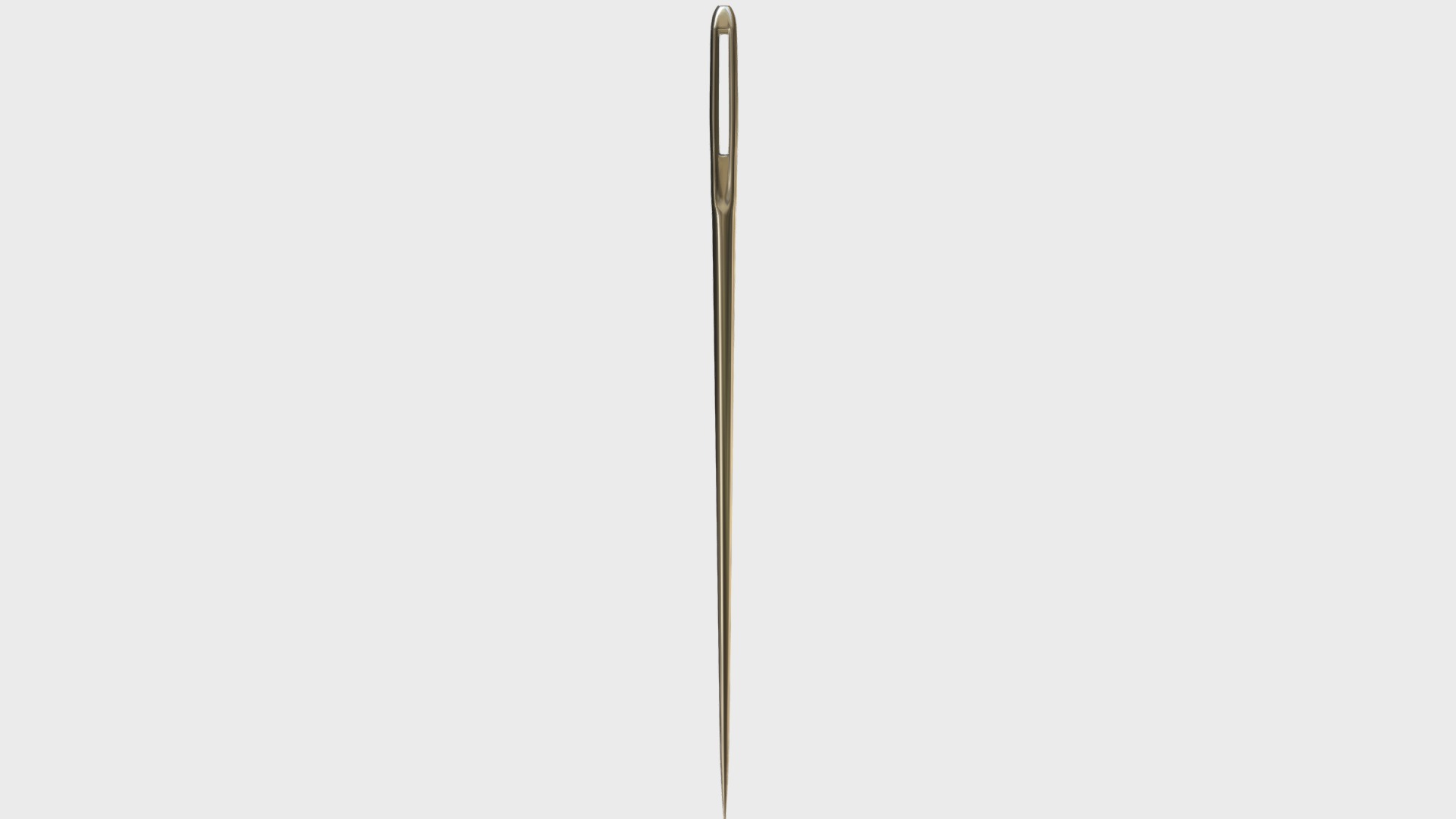 3D model Sewing needle - This is a 3D model of the Sewing needle. The 3D model is about shape.