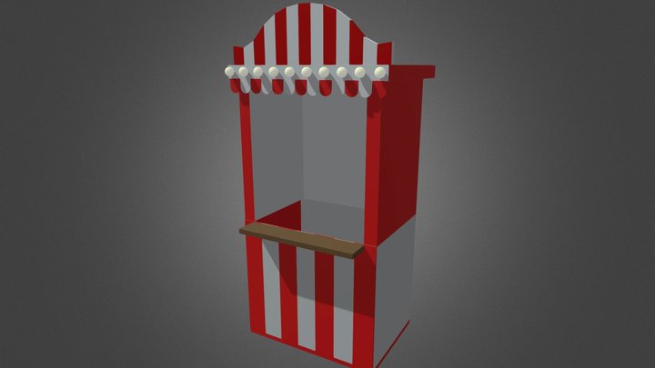 Ticket Booth 3D Model