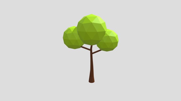 Basic Low Poly Tree 3D Model