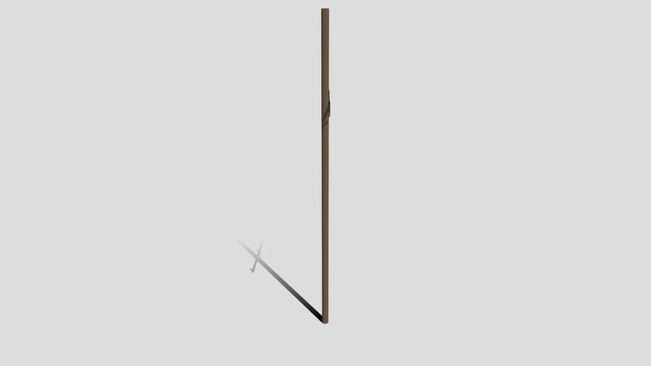 34.5kv Power Pole 3D Model