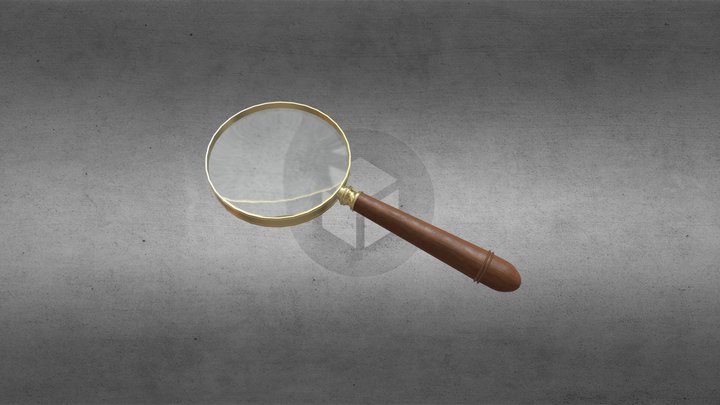 Lupa / magnifying glass 3D Model