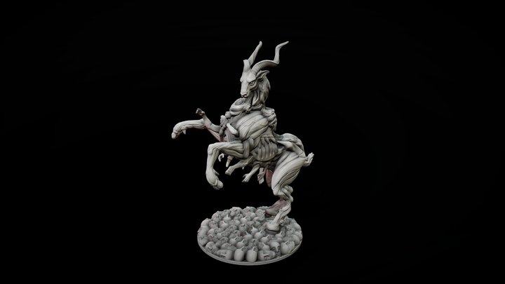 Kingdom Death Screaming Antelope Level 2 3D Model