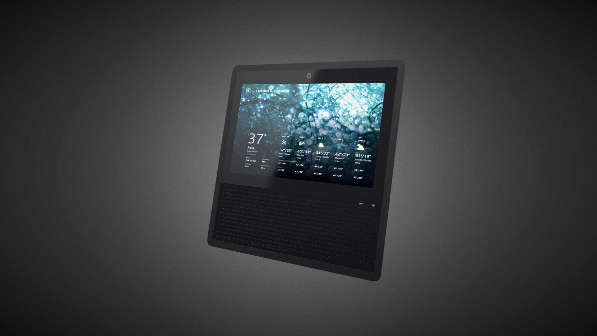 3D model Amazon Echo Show for Element 3D - This is a 3D model of the Amazon Echo Show for Element 3D. The 3D model is about a tablet on a table.