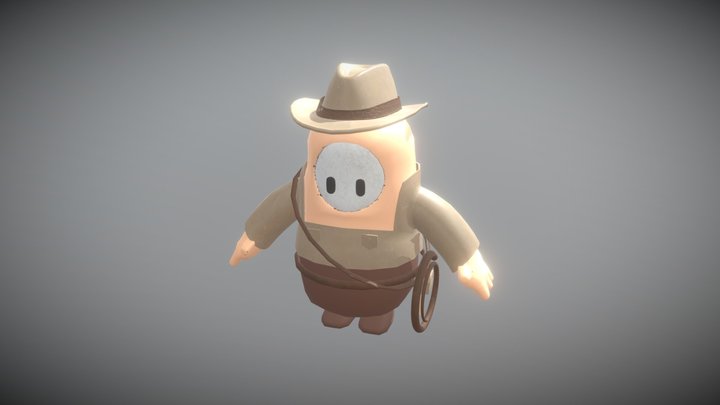 Fall Guy - Skin Indiana Jones - 3D Model