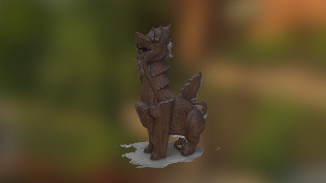 woodenLion 3D Model