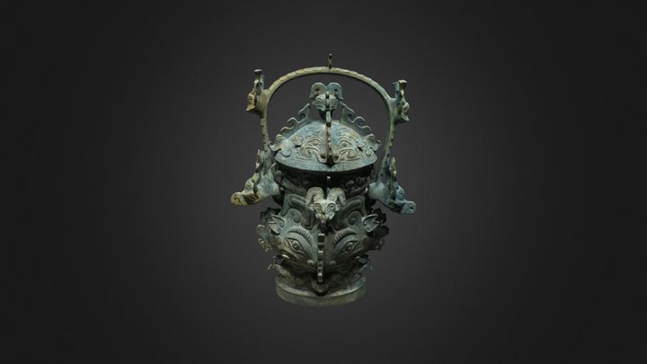 神面纹卣 3D Model
