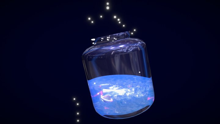 Lotus Bottle 3D Model