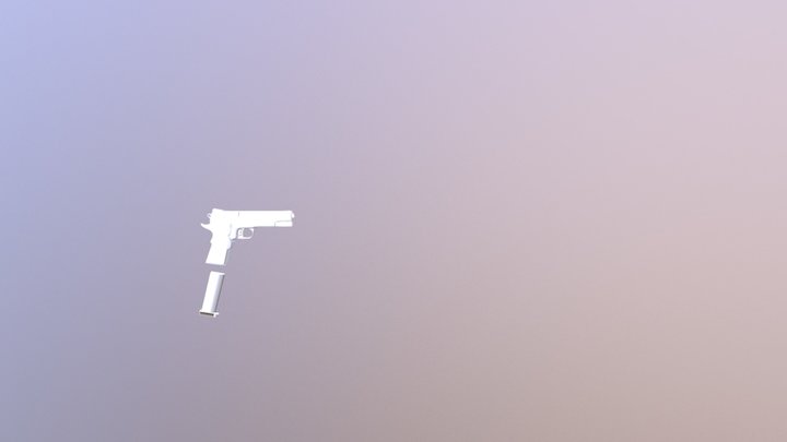 Hand Gun - by Alf 3D Model
