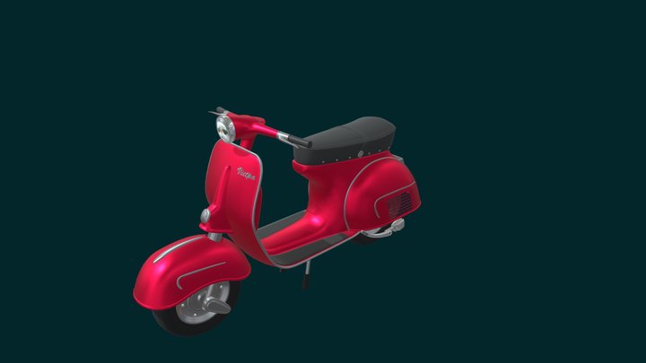 classic vietspa motocycle 3D Model