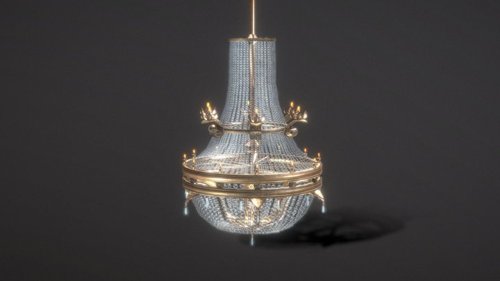 Vintage Chandelier 3D Model