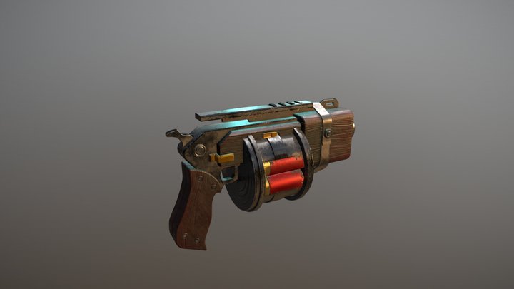 Old Gun Uv 3D Model