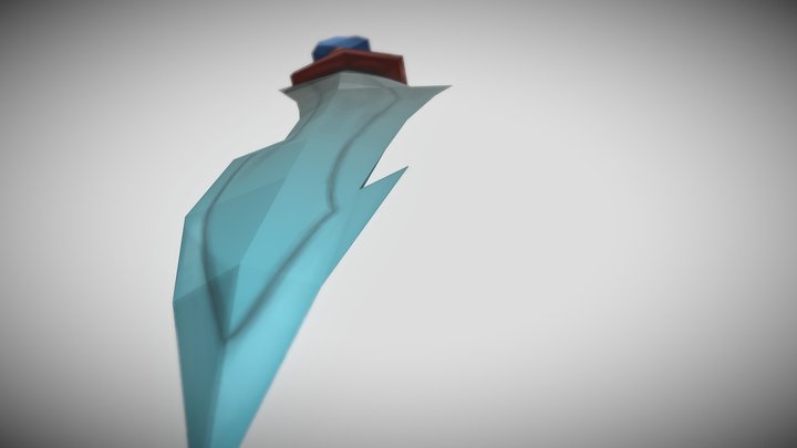 Crystal dagger 3D Model