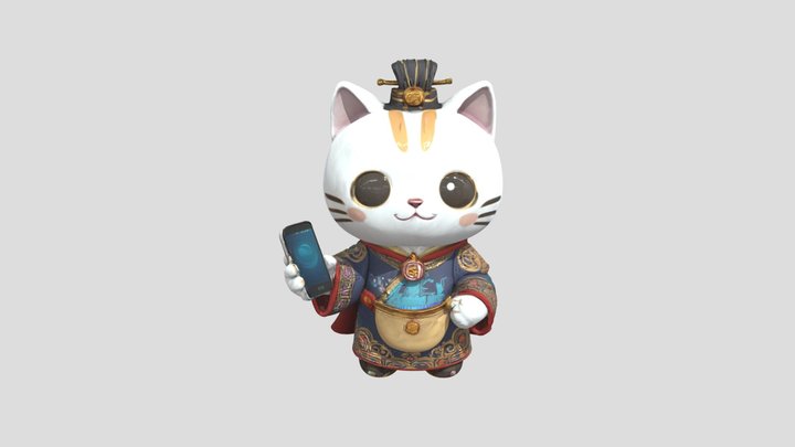 Tech Cat Emperor 3D Model