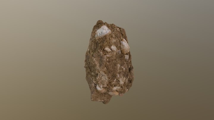 Prism with Calcium Carbonate 3D Model