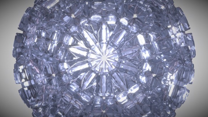 Alien Primrose Diamond 3D Model