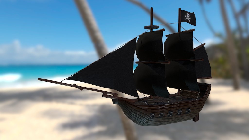 Pirate Ship FBX — Sketchfab embed 3D viewer