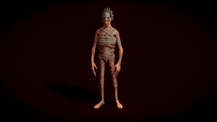 Reptilian Mummy 3D Model